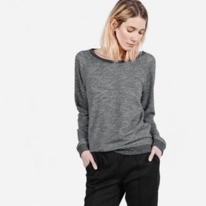 Everlane The Crew Gray Crewneck Sweatshirt Gray